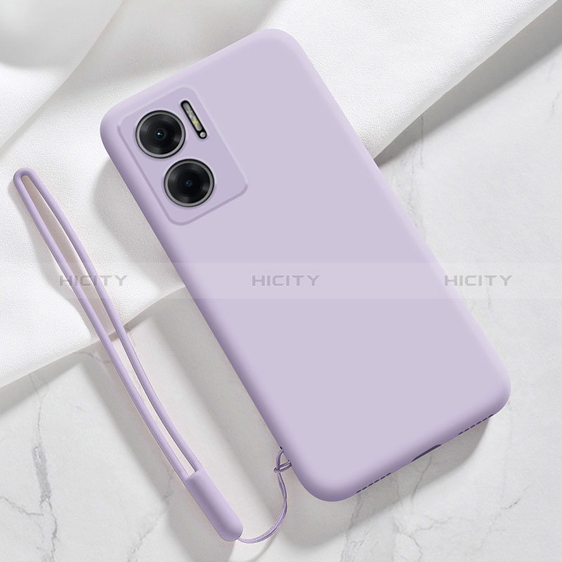 Coque Ultra Fine Silicone Souple 360 Degres Housse Etui YK4 pour Xiaomi Redmi 10 5G Violet Clair Plus