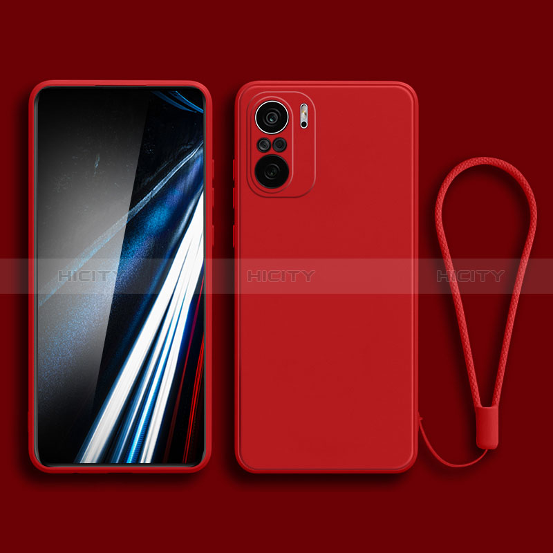 Coque Ultra Fine Silicone Souple 360 Degres Housse Etui YK4 pour Xiaomi Redmi K40 Pro 5G Rouge Plus