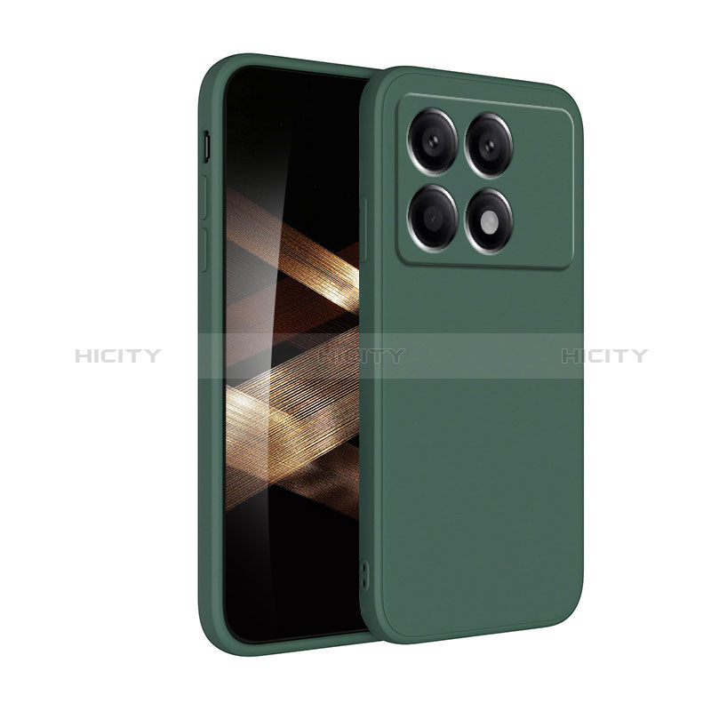 Coque Ultra Fine Silicone Souple 360 Degres Housse Etui YK4 pour Xiaomi Redmi K70 5G Vert Plus