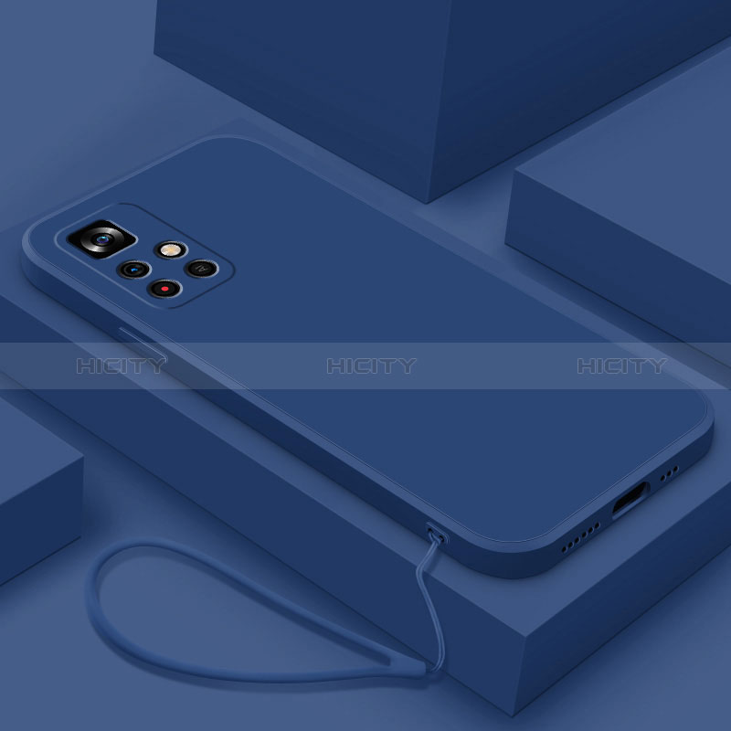 Coque Ultra Fine Silicone Souple 360 Degres Housse Etui YK4 pour Xiaomi Redmi Note 11T 5G Bleu Plus