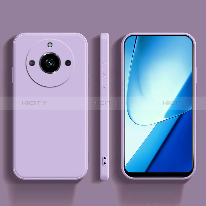 Coque Ultra Fine Silicone Souple 360 Degres Housse Etui YK5 pour Realme 11 Pro+ Plus 5G Violet Clair Plus