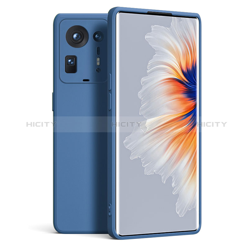 Coque Ultra Fine Silicone Souple 360 Degres Housse Etui YK5 pour Xiaomi Mi Mix 4 5G Bleu Plus