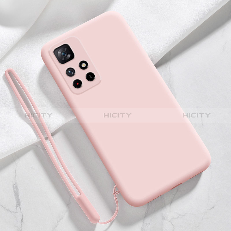 Coque Ultra Fine Silicone Souple 360 Degres Housse Etui YK5 pour Xiaomi Poco M4 Pro 5G Rose Plus