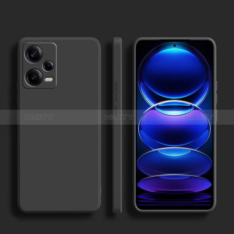 Coque Ultra Fine Silicone Souple 360 Degres Housse Etui YK5 pour Xiaomi Redmi Note 12 5G Noir Plus