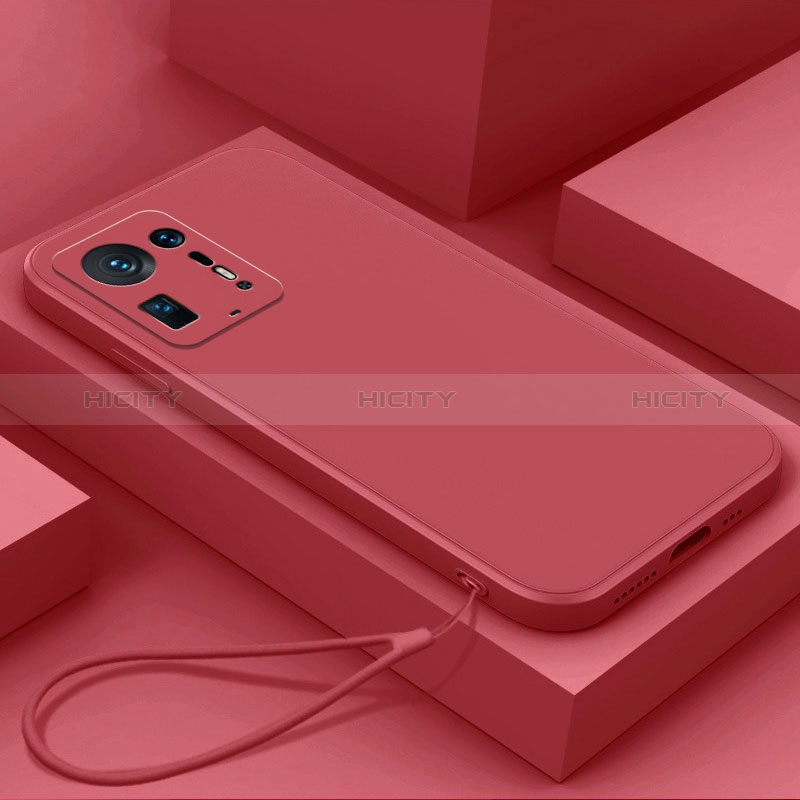 Coque Ultra Fine Silicone Souple 360 Degres Housse Etui YK6 pour Xiaomi Mi Mix 4 5G Rouge Plus