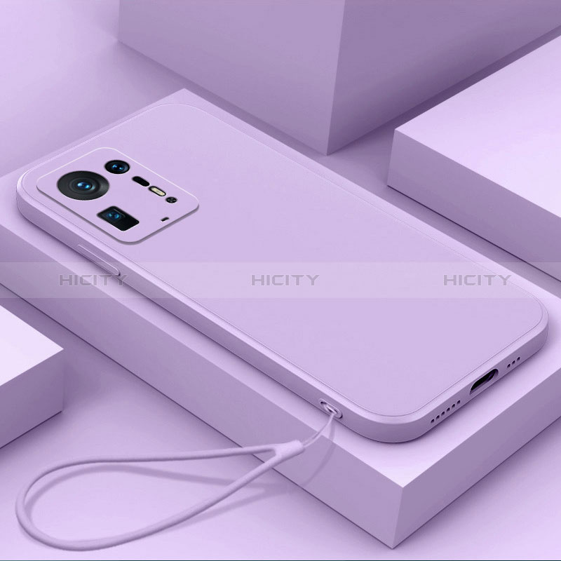 Coque Ultra Fine Silicone Souple 360 Degres Housse Etui YK6 pour Xiaomi Mi Mix 4 5G Violet Clair Plus