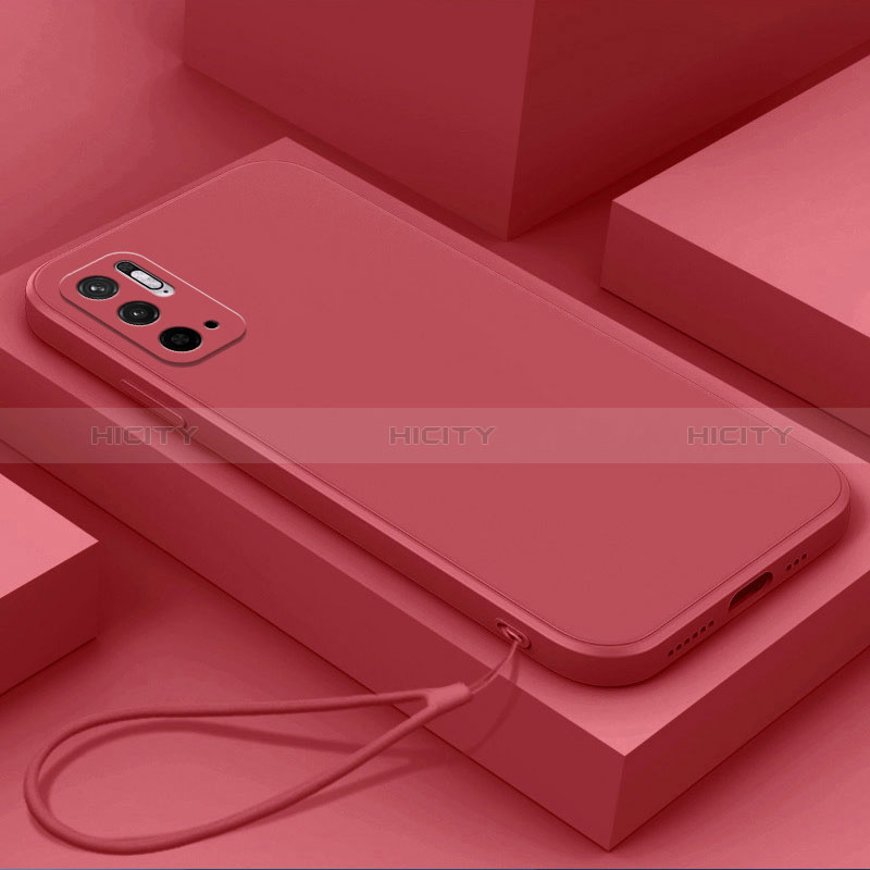 Coque Ultra Fine Silicone Souple 360 Degres Housse Etui YK6 pour Xiaomi Redmi Note 10 5G Rouge Plus