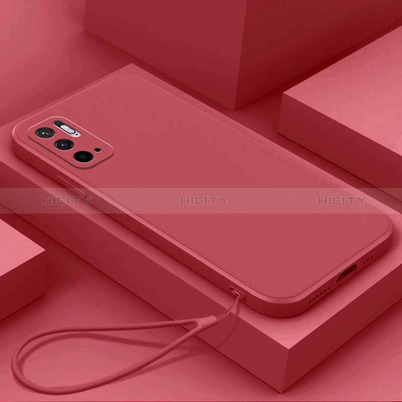 Coque Ultra Fine Silicone Souple 360 Degres Housse Etui YK6 pour Xiaomi Redmi Note 10T 5G Rouge Plus