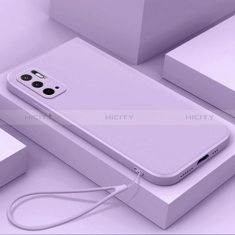 Coque Ultra Fine Silicone Souple 360 Degres Housse Etui YK6 pour Xiaomi Redmi Note 10T 5G Violet Plus