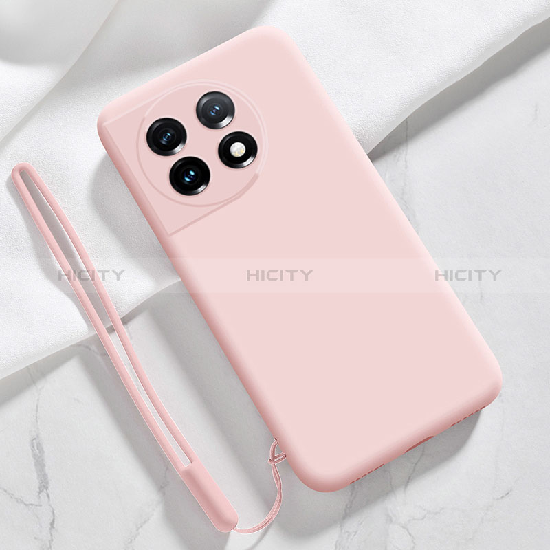 Coque Ultra Fine Silicone Souple 360 Degres Housse Etui YK8 pour OnePlus 11 5G Rose Plus