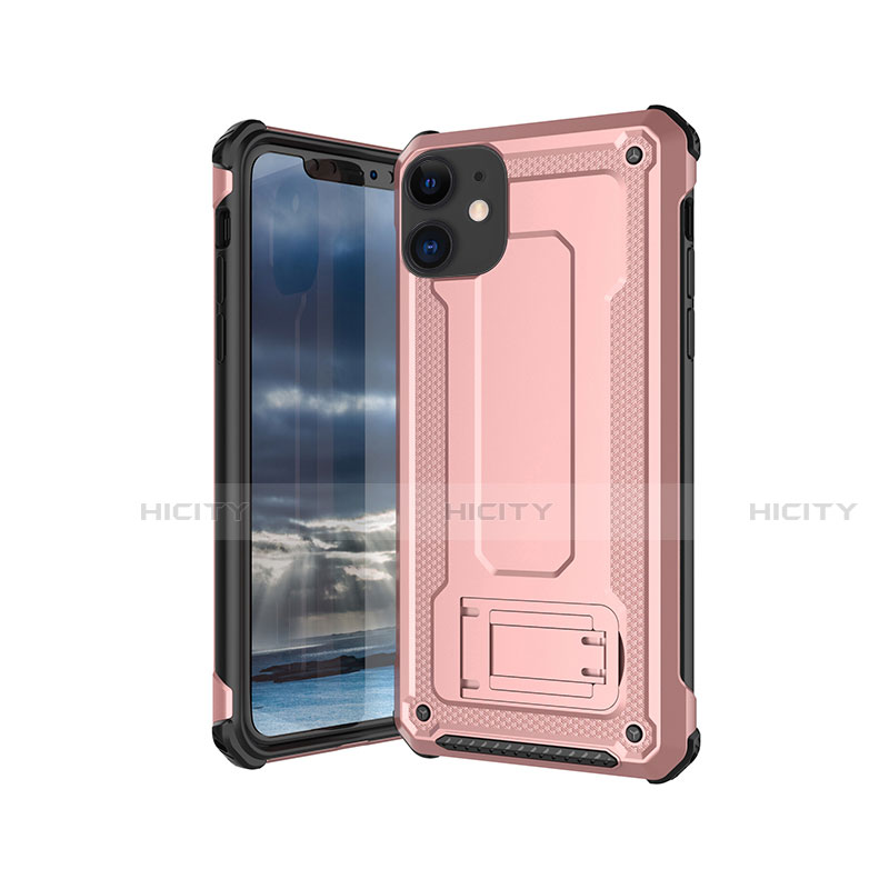 Coque Ultra Fine Silicone Souple 360 Degres Housse Etui Z01 pour Apple iPhone 11 Or Rose Plus