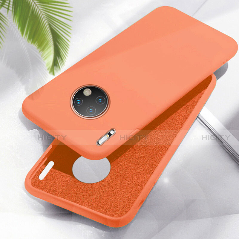 Coque Ultra Fine Silicone Souple 360 Degres Housse Etui Z05 pour Huawei Mate 30 5G Orange Plus