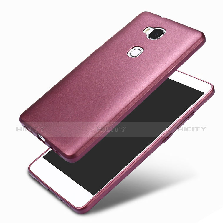 Coque Ultra Fine Silicone Souple 360 Degres pour Huawei GR5 Violet Plus