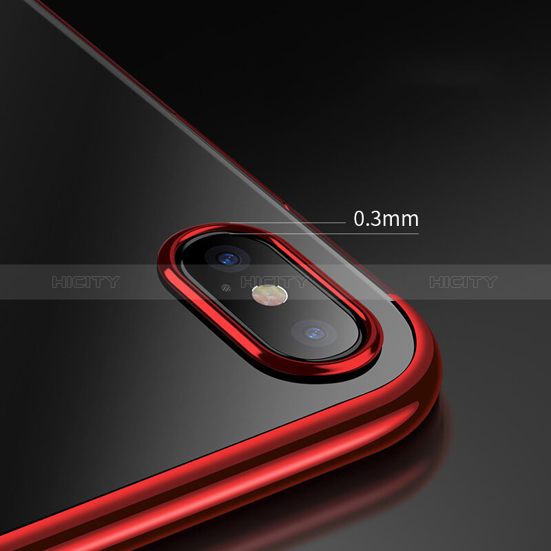 Coque Ultra Fine Silicone Souple 360 Degres R02 pour Apple iPhone Xs Max Rouge Plus