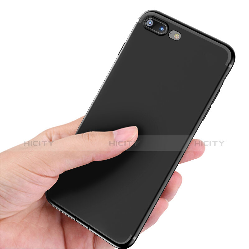 Coque Ultra Fine Silicone Souple A01 pour Apple iPhone 7 Plus Noir Plus