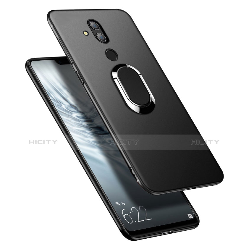 Coque Ultra Fine Silicone Souple avec Support Bague Anneau Aimante pour Huawei Mate 20 Lite Noir Plus