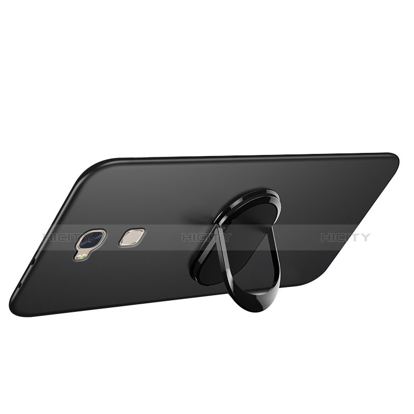 Coque Ultra Fine Silicone Souple avec Support Bague Anneau pour Huawei Honor Play 5X Noir Plus