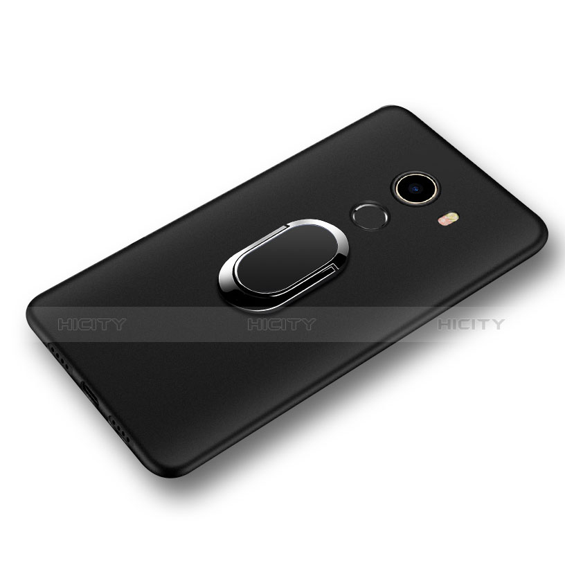 Coque Ultra Fine Silicone Souple avec Support Bague Anneau pour Xiaomi Mi Mix Evo Noir Plus