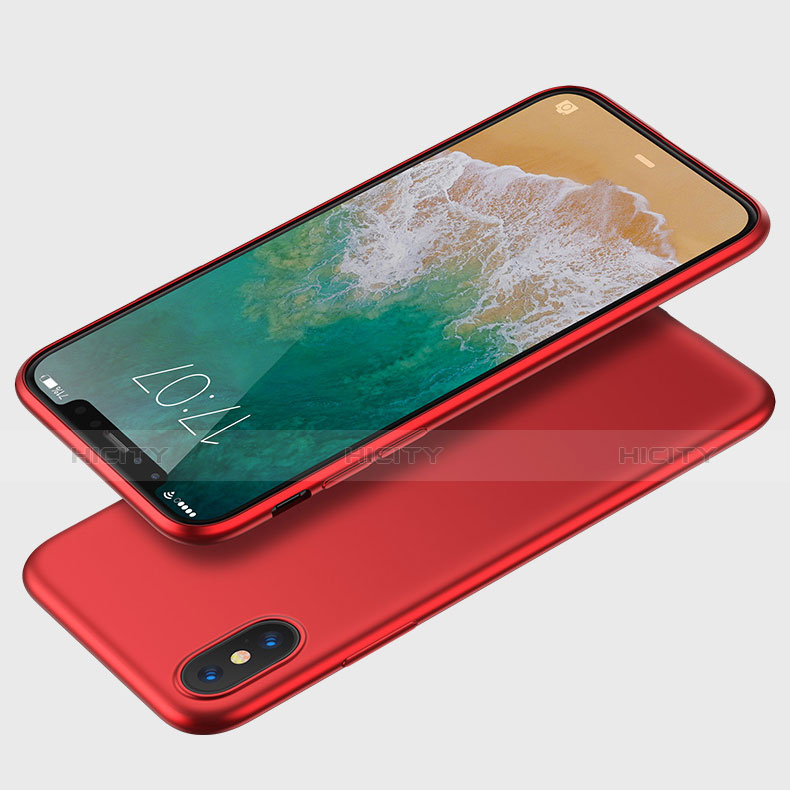 Coque Ultra Fine Silicone Souple C01 pour Apple iPhone Xs Rouge Plus