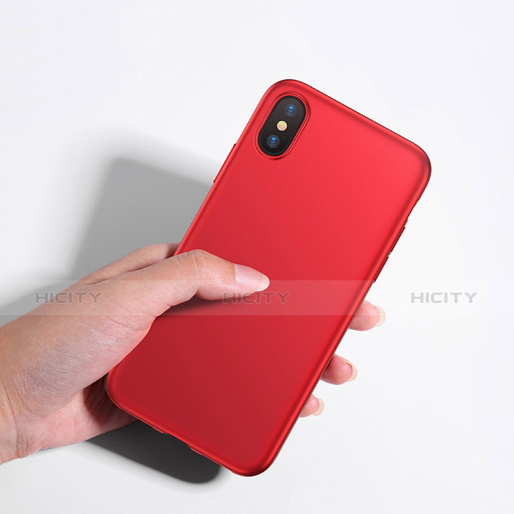 Coque Ultra Fine Silicone Souple C01 pour Apple iPhone Xs Rouge Plus