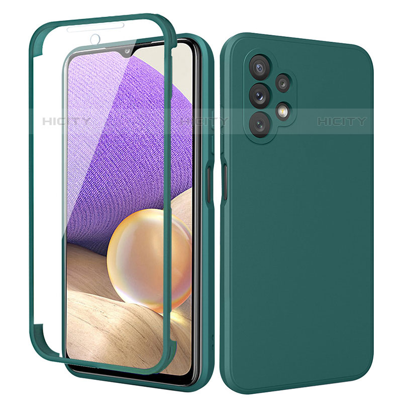 Coque Ultra Fine Silicone Souple Housse Etui 360 Degres Avant et Arriere MJ1 pour Samsung Galaxy M32 5G Vert Plus