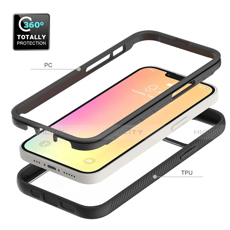 Coque Ultra Fine Silicone Souple Housse Etui 360 Degres Avant et Arriere pour Apple iPhone 13 Mini Plus