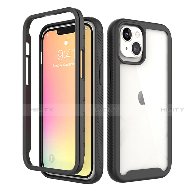 Coque Ultra Fine Silicone Souple Housse Etui 360 Degres Avant et Arriere pour Apple iPhone 13 Mini Plus