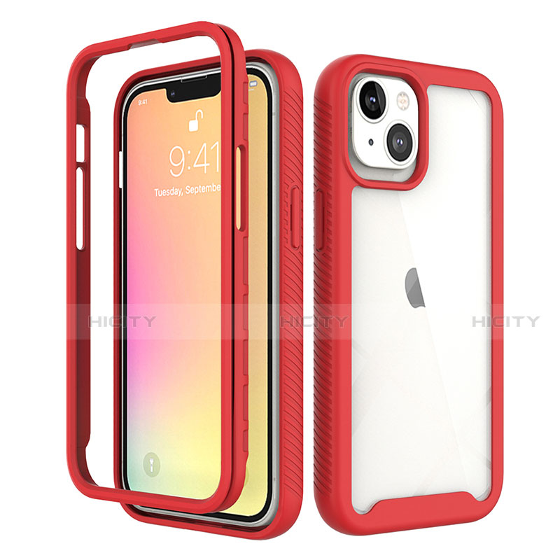 Coque Ultra Fine Silicone Souple Housse Etui 360 Degres Avant et Arriere pour Apple iPhone 13 Mini Plus