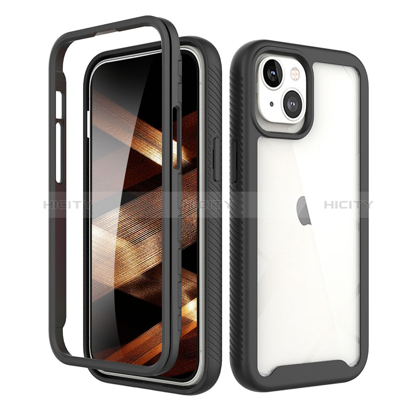 Coque Ultra Fine Silicone Souple Housse Etui 360 Degres Avant et Arriere pour Apple iPhone 15 Plus