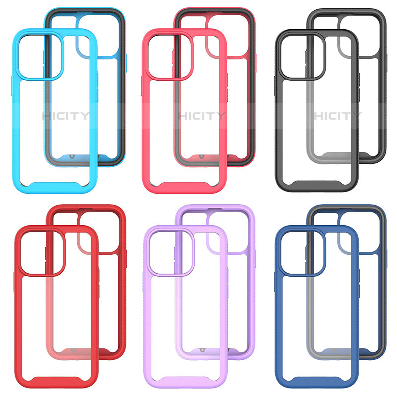 Coque Ultra Fine Silicone Souple Housse Etui 360 Degres Avant et Arriere pour Apple iPhone 15 Pro Max Plus