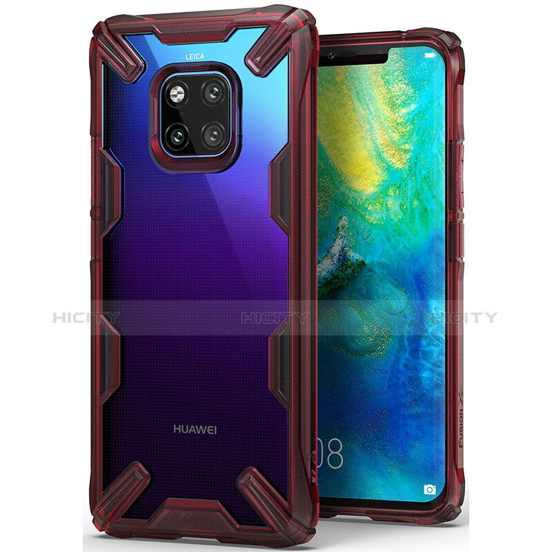 Coque Ultra Fine Silicone Souple Housse Etui 360 Degres Avant et Arriere pour Huawei Mate 20 Pro Rouge Plus