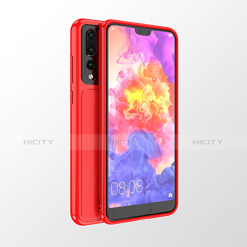 Coque Ultra Fine Silicone Souple Housse Etui 360 Degres Avant et Arriere pour Huawei P20 Pro Rouge Plus