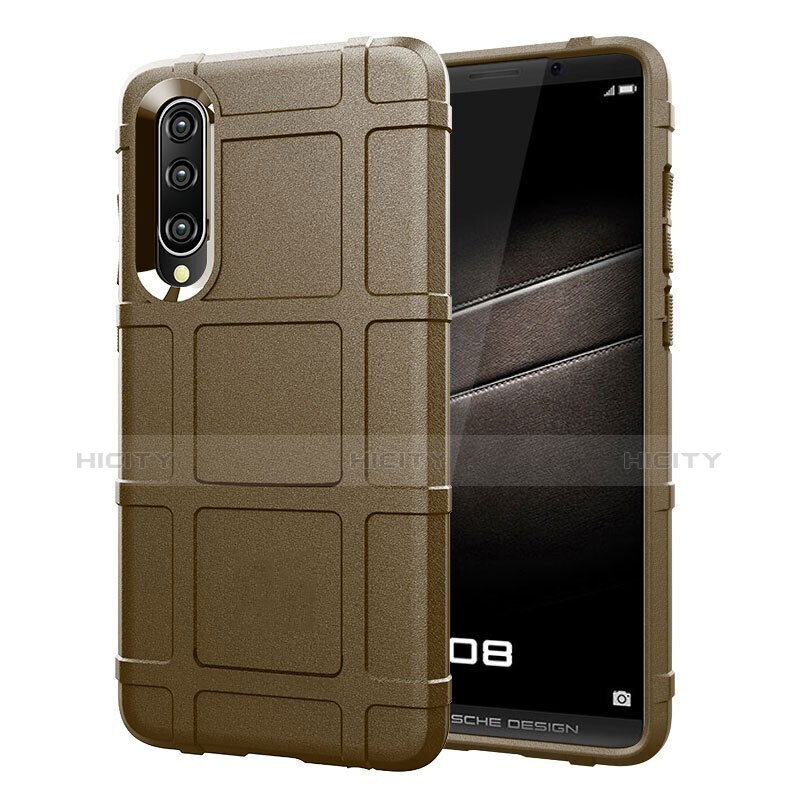 Coque Ultra Fine Silicone Souple Housse Etui 360 Degres Avant et Arriere pour Huawei P30 Marron Plus