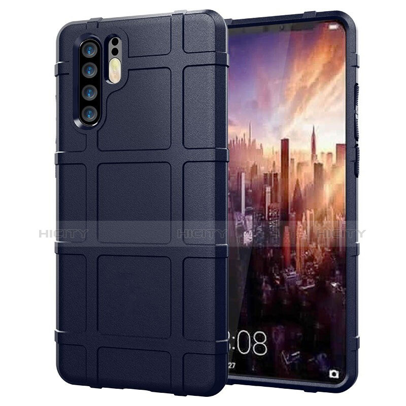 Coque Ultra Fine Silicone Souple Housse Etui 360 Degres Avant et Arriere pour Huawei P30 Pro Bleu Plus