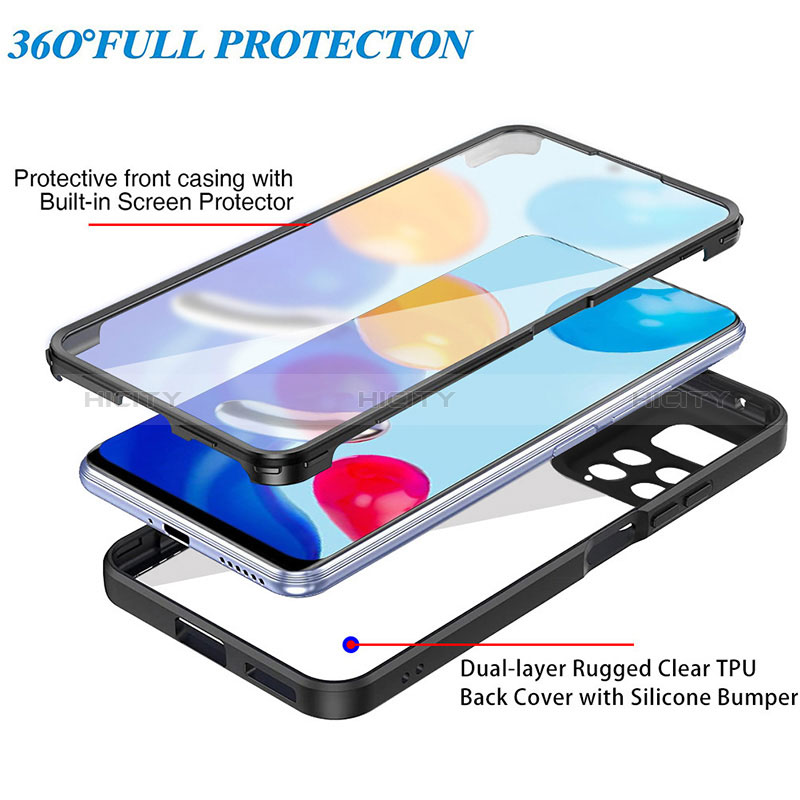 Coque Ultra Fine Silicone Souple Housse Etui 360 Degres Avant et Arriere pour Xiaomi Redmi Note 11 4G (2022) Plus