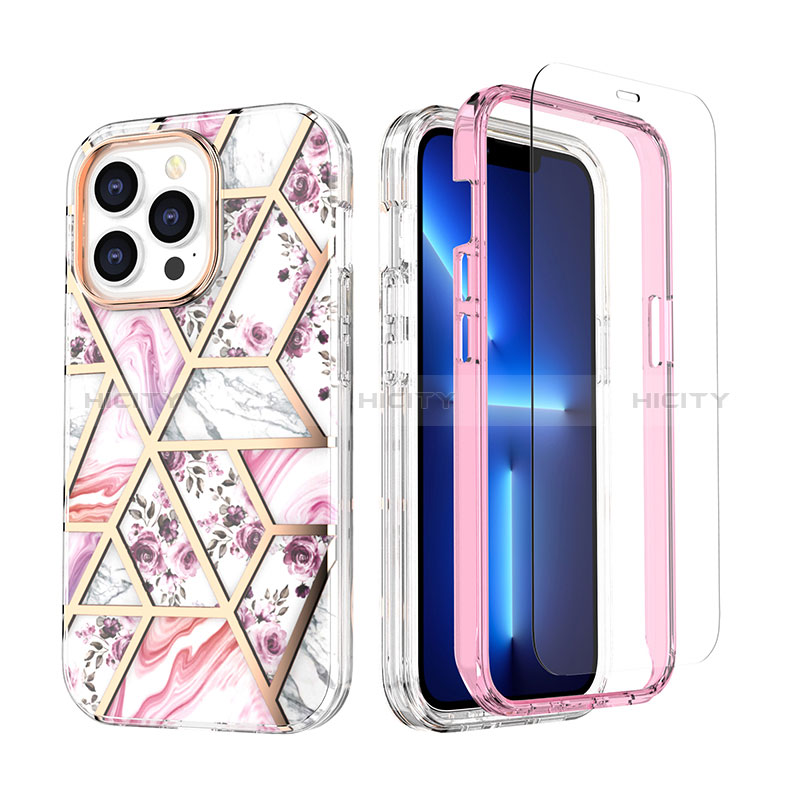 Coque Ultra Fine Silicone Souple Housse Etui 360 Degres Avant et Arriere YJ3 pour Apple iPhone 13 Pro Plus