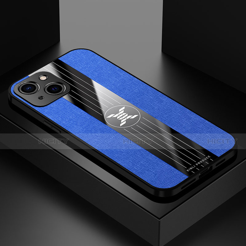 Coque Ultra Fine Silicone Souple Housse Etui A04 pour Apple iPhone 13 Bleu Plus