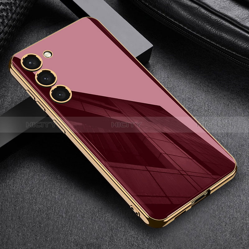 Coque Ultra Fine Silicone Souple Housse Etui AC1 pour Samsung Galaxy S22 5G Rouge Plus