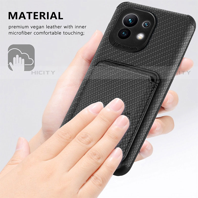 Coque Ultra Fine Silicone Souple Housse Etui avec Aimante Magnetique A05 pour Xiaomi Mi 11 Lite 5G NE Plus