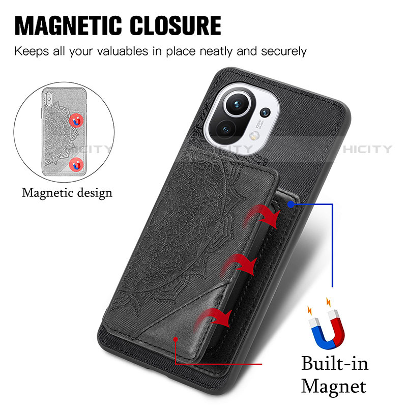 Coque Ultra Fine Silicone Souple Housse Etui avec Aimante Magnetique A06 pour Xiaomi Mi 11 Lite 5G Plus