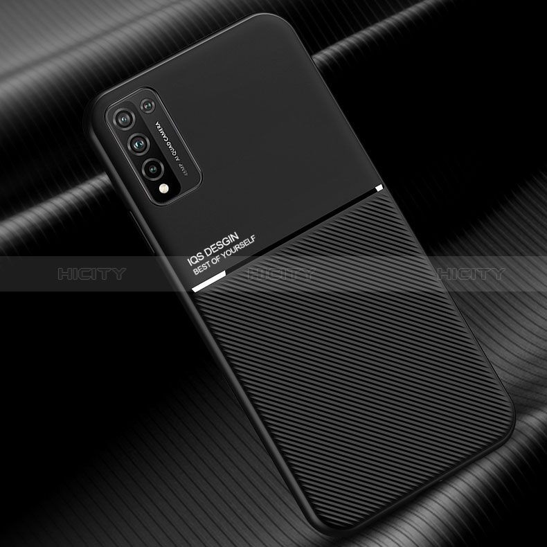 Coque Ultra Fine Silicone Souple Housse Etui avec Aimante Magnetique D01 pour Huawei Honor 10X Lite Noir Plus