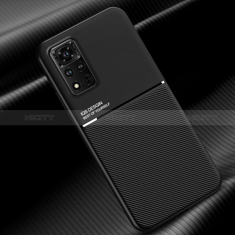 Coque Ultra Fine Silicone Souple Housse Etui avec Aimante Magnetique D01 pour Huawei Honor V40 5G Noir Plus