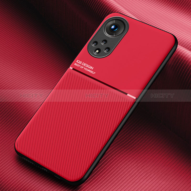 Coque Ultra Fine Silicone Souple Housse Etui avec Aimante Magnetique pour Huawei Honor 50 Pro 5G Rouge Plus