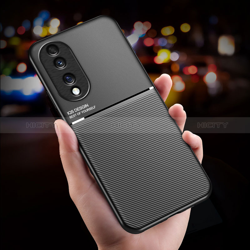 Coque Ultra Fine Silicone Souple Housse Etui avec Aimante Magnetique pour Huawei Honor 70 5G Plus