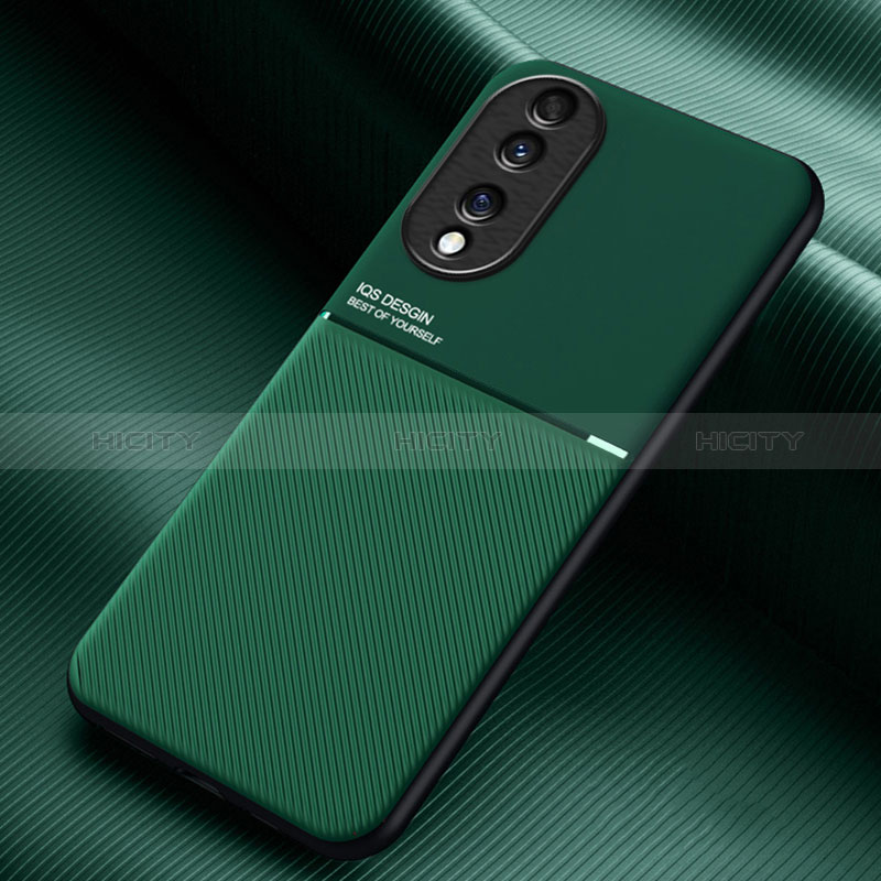 Coque Ultra Fine Silicone Souple Housse Etui avec Aimante Magnetique pour Huawei Honor 70 5G Vert Plus