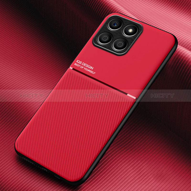 Coque Ultra Fine Silicone Souple Housse Etui avec Aimante Magnetique pour Huawei Honor X6 5G Rouge Plus