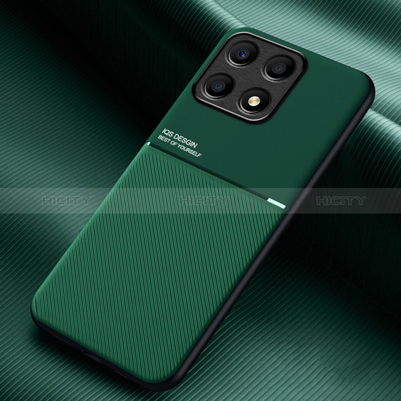 Coque Ultra Fine Silicone Souple Housse Etui avec Aimante Magnetique pour Huawei Honor X8a 4G Vert Plus