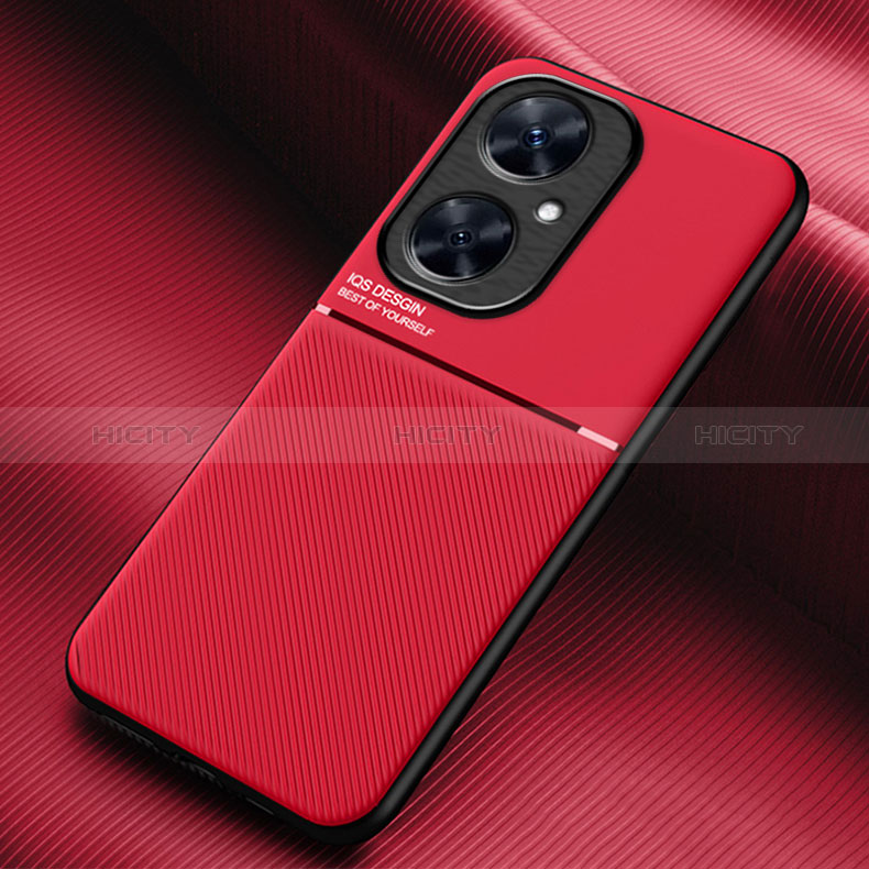 Coque Ultra Fine Silicone Souple Housse Etui avec Aimante Magnetique pour Huawei Nova 11i Rouge Plus