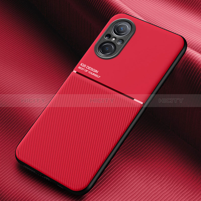 Coque Ultra Fine Silicone Souple Housse Etui avec Aimante Magnetique pour Huawei Nova 9 SE Rouge Plus