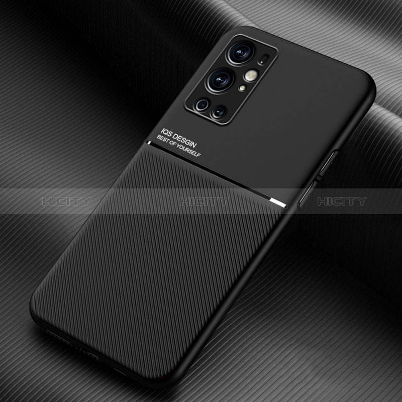 Coque Ultra Fine Silicone Souple Housse Etui avec Aimante Magnetique pour OnePlus 9 Pro 5G Noir Plus